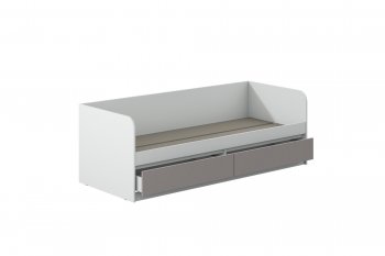 Кровать Соната 900 белый/кашемир(Зарон) в Серове - serov.mebel-e96.ru