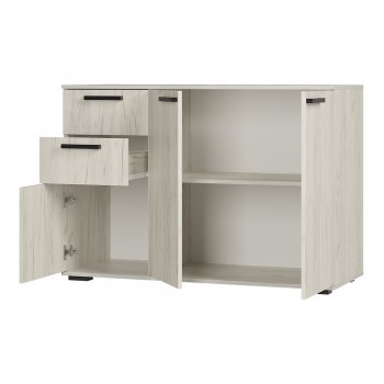 Комод Стандарт 3 NEW крафт белый (БТС) в Серове - serov.mebel-e96.ru