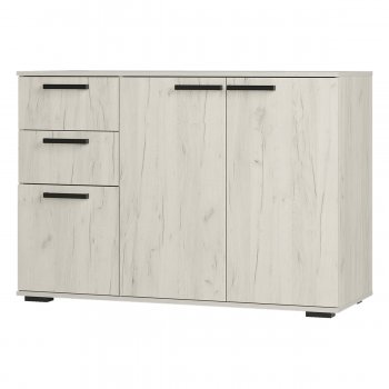 Комод Стандарт 3 NEW крафт белый (БТС) в Серове - serov.mebel-e96.ru