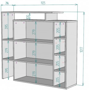 Стеллаж S36 (Белый) в Серове - serov.mebel-e96.ru