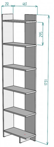 Стеллаж S4 (ДВ) в Серове - serov.mebel-e96.ru