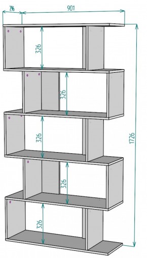 Стеллаж S49 (ДМ) в Серове - serov.mebel-e96.ru