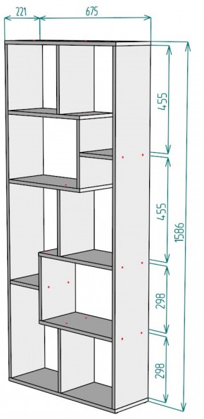 Стеллаж S8 (ДМ) в Серове - serov.mebel-e96.ru