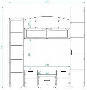 Стенка ТВА-14 в Серове - serov.mebel-e96.ru