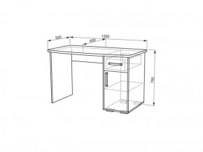 Стол компьютерный Лайт 1 (1200) в Серове - serov.mebel-e96.ru