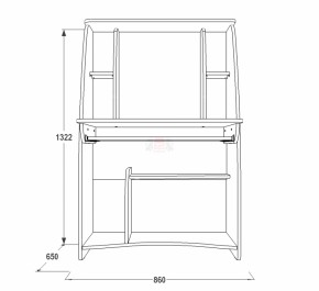 Стол компьютерный СК 3 в Серове - serov.mebel-e96.ru