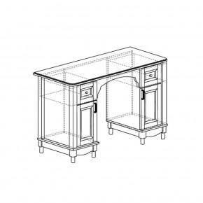 Стол письменный Прованс 410 (Яна) в Серове - serov.mebel-e96.ru