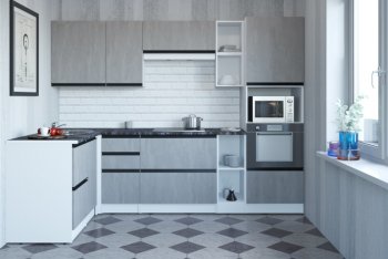 Кухонный гарнитур Сюита мега прайм 1500*2700 мм (Герда) в Серове - serov.mebel-e96.ru