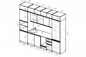 Кухонный гарнитур Сюита люкс 3000 мм (Герда) в Серове - serov.mebel-e96.ru