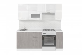 Кухонный гарнитур Терция ультра 2000 мм (Герда) в Серове - serov.mebel-e96.ru