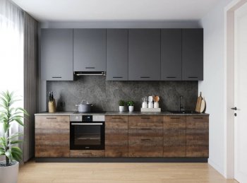 Кухонный гарнитур высокий Трансильвания 3000 мм (Санвут) в Серове - serov.mebel-e96.ru