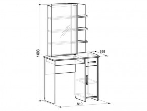 Трюмо Виктория 1 в Серове - serov.mebel-e96.ru