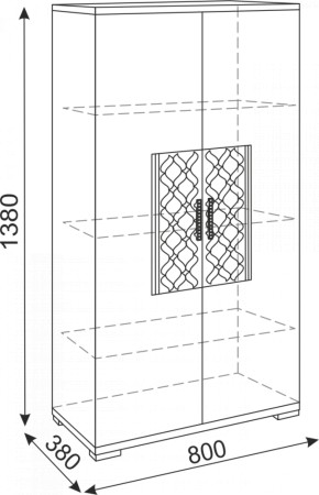 Тумба 2 двери Тиффани М13 (Риннер) в Серове - serov.mebel-e96.ru