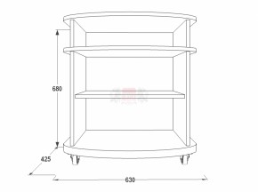 Тумба для теле-радио аппаратуры Фант 1 в Серове - serov.mebel-e96.ru