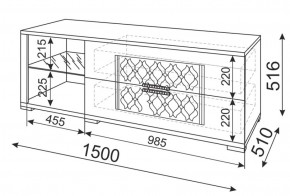 Тумба под ТВ Тиффани М03 (Риннер) в Серове - serov.mebel-e96.ru