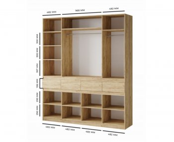 Шкаф 2000 мм Турин ЛДСП крафт серый/кашемир (ВВР) в Серове - serov.mebel-e96.ru