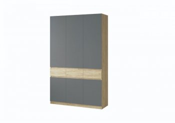 Шкаф 1500 мм Турин крафт/графит (ВВР) в Серове - serov.mebel-e96.ru