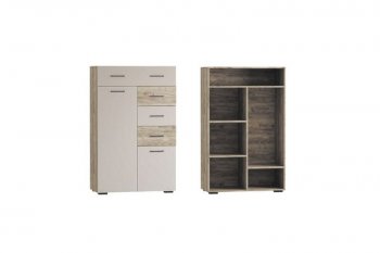 Стенка Турин крафт серый/кашемир, модульная (ВВР) в Серове - serov.mebel-e96.ru