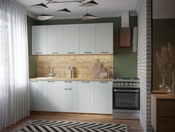 КУхонный гарнитур Валерия 2000 мм вотан/серый (Сурская) в Серове - serov.mebel-e96.ru
