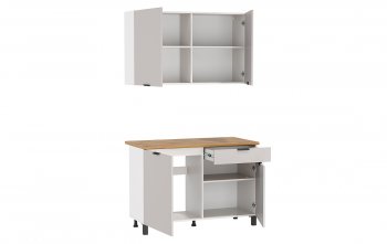Кухонный гарнитур 1200 мм Венера кашемир ЛДСП (Олмеко) в Серове - serov.mebel-e96.ru