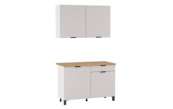 Кухонный гарнитур 1200 мм Венера кашемир ЛДСП (Олмеко) в Серове - serov.mebel-e96.ru