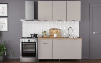 Кухонный гарнитур 1500 мм Венера кашемир ЛДСП (Олмеко) в Серове - serov.mebel-e96.ru