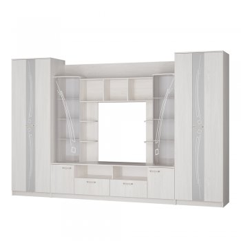 Стенка Венеция ясень белый (БТС) в Серове - serov.mebel-e96.ru