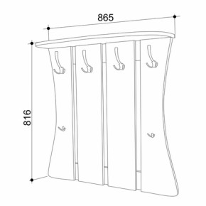 Вешалка Уют 2 (Мебельсон) в Серове - serov.mebel-e96.ru