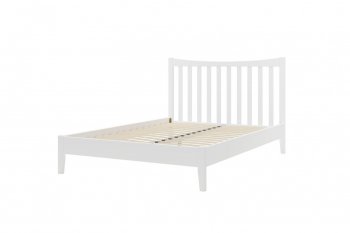 Кровать из массива Виола белый античный (БМ) в Серове - serov.mebel-e96.ru