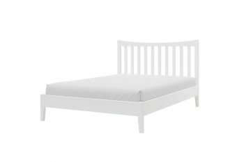 Кровать из массива Виола белый античный (БМ) в Серове - serov.mebel-e96.ru