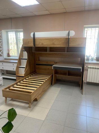 Кровать-чердак Омега-3 комп.2 в Серове - serov.mebel-e96.ru