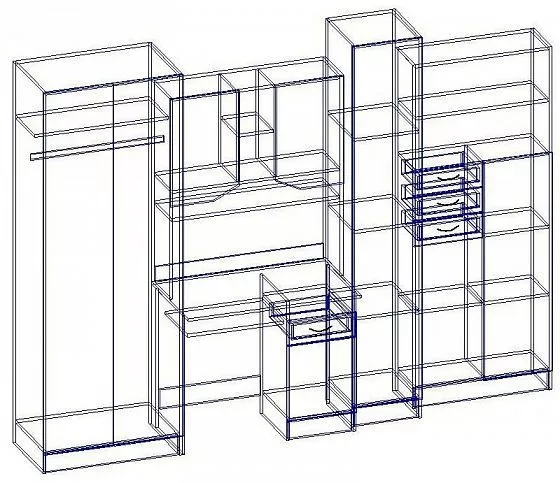 Стенка детская Юниор МДФ (Регион) в Серове - serov.mebel-e96.ru