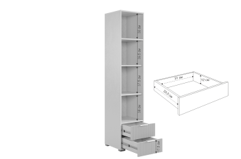 Шкаф однодверный 107.03 Зефир розовый (Мебельсон) в Серове - serov.mebel-e96.ru